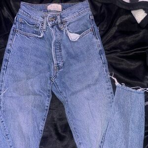 Free people high wasted skinny jeans